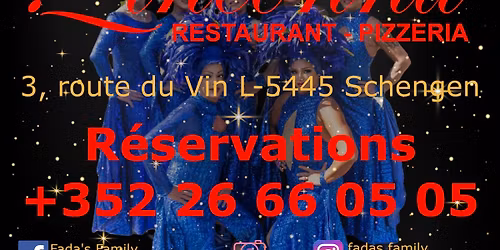 Spectacle Fada's Family Delux Show Girls - Restaurant L'Inconnu Schengen 