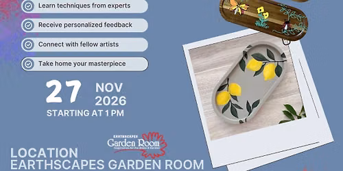 Paint & Crafts: Painted Wooden Tray 