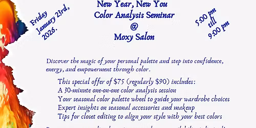 New Year, New You Color Analysis Seminar