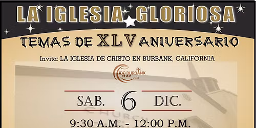 CONFERENCIAS CON MOTIVO DEL 45 ANIVERSARIO IDC BURBANK.