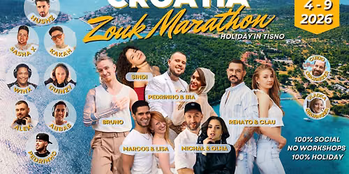 CROATIA ZOUK MARATHON 2026 - dancing with the stars (3rd ed.) | 4-9 June 2026