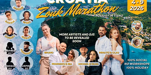CROATIA ZOUK MARATHON 2026 - dancing with the stars (3rd ed.) | 4-9 June 2026