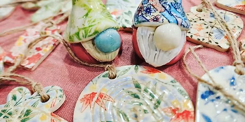 XMAS Decorations and Gnome pottery workshop 