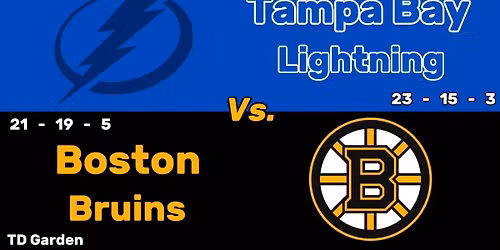 Boston Bruins vs. Tampa Bay Lightning