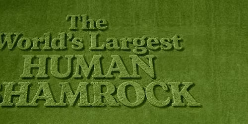World\u2019s Largest Human Shamrock