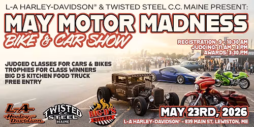 May Motor Madness: Bike & Car Show