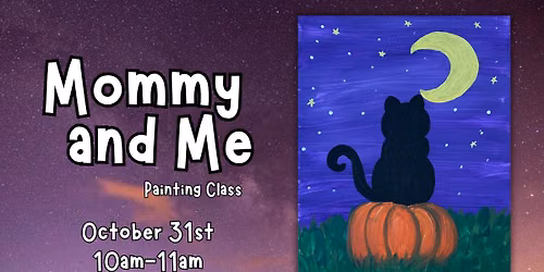 MOMMY\/DADDY & ME PAINTING CLASS: Spooky Cat