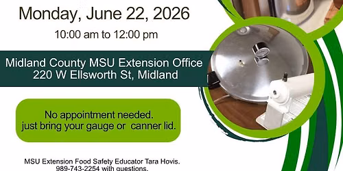 Free Canner Testing at MSU Extension