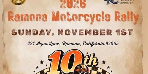 Ramona Motorcycle Rally. All Bikes Welcome