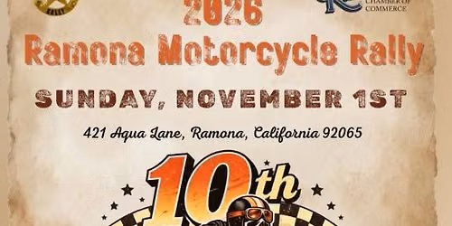 Ramona Motorcycle Rally. All Bikes Welcome