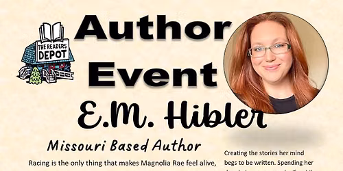 Author Event - E.M. Hibler (Off Track & Better on the Dirt Side)