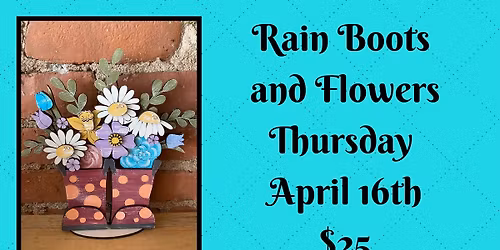 Rain Boots and Flowers
