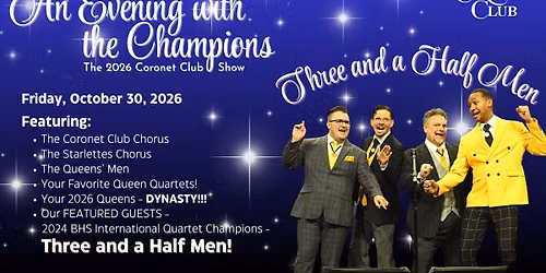 2026 Coronet Club Show - An Evening with the Champions