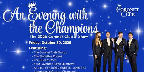 2026 Coronet Club Show - An Evening with the Champions