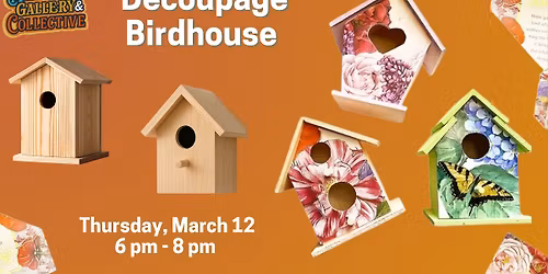 Decoupage Birdhouse with Sarah