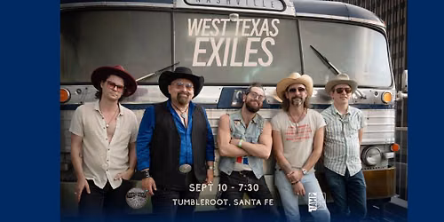 West Texas Exiles are headed to Tumbleroot Brewery & Distillery 