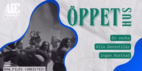 \u00d6PPET HUS VECKA - OPEN HOUSE WEEK!