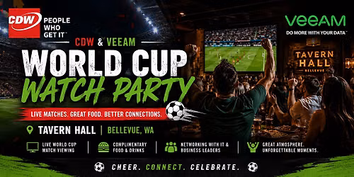 CDW & Veeam FIFA World Cup Watch Party at Tavern Hall