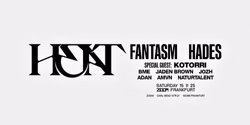 Fantasm & Hades x Heat - Zoom Frankfurt 