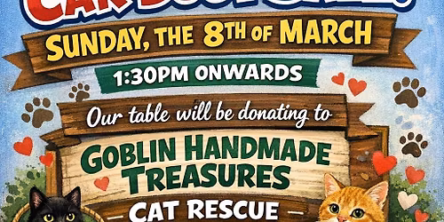 INDOOR CAR BOOT SALE at STREETLY SPORTS AND COMMUNITY CENTRE