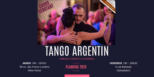 Tango argentin lyon - Cours d\u00e9butant