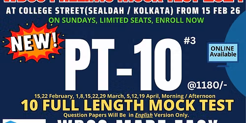 WBCS (Exe.) Etc. Exam 2024 Prelims Mock Test PT10