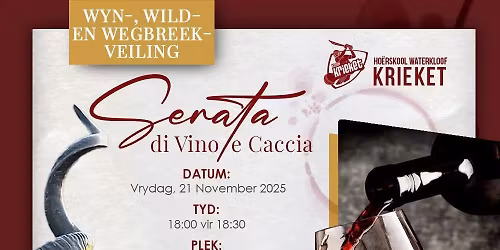 Serata di Vino e Caccia: Wyn, wild en wegbreek veiling