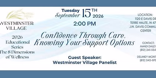 2026 Educational Series: Confidence Through Care, Knowing Your Support Options