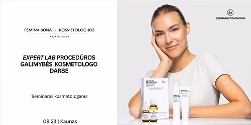 EXPERT LAB proced\u016bros galimyb\u0117s kosmetologo darbe