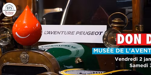 Don du sang au Mus\u00e9e de L'Aventure Peugeot