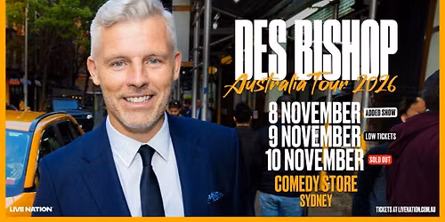 DES BISHOP | Comedy Store, Sydney