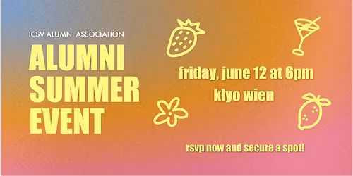 ICSV Alumni Summer Event
