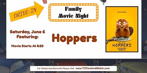 Saturday Drive In Movie Nights | Hoppers