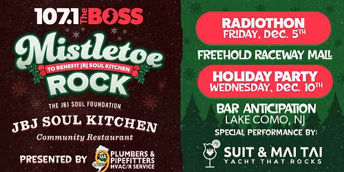 Mistletoe Rock Radiothon to Support JBJ Soul Kitchen