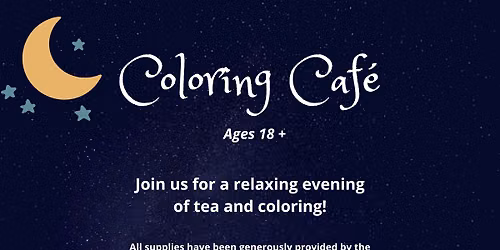 Evening Coloring Cafe for Adults