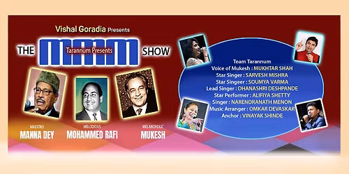 MAESTROS -MANNADEY, RAFI AND MUKESH