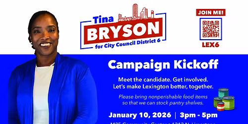 Tina Bryson for Lex6 Campaign Kickoff