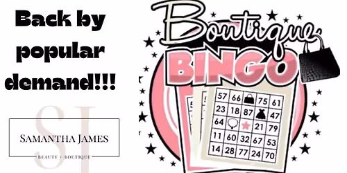 May 2026 Samantha James Boutique Bingo 