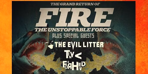 FIRE The Unstoppable Force, The Evil Litter and Tiny Forehead play The New Adelphi Hull 