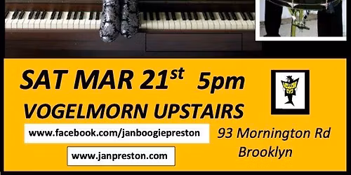 Jan Preston Boogie Duo Wellington Vogelmorn Upstairs