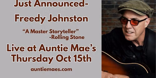 Freedy Johnston live at AMP