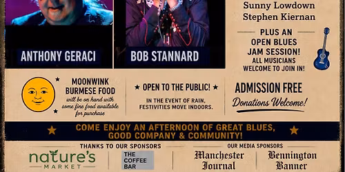 Vermont Blues Society Picnic, Concert & Blues Jam