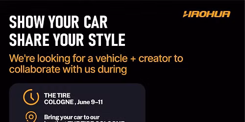 Show Your Car at THE TIRE COLOGNE \u2013 Creator Collaboration Open