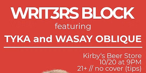 WRIT3RS BLOCK \/\/ Wasay Oblique \/\/ Tyka