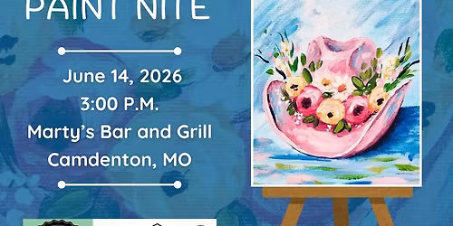 06\/14\/2026 Floral Cowgirl Hat Paint Nite at Marty\u2019s Bar and Grill in Camdenton, MO