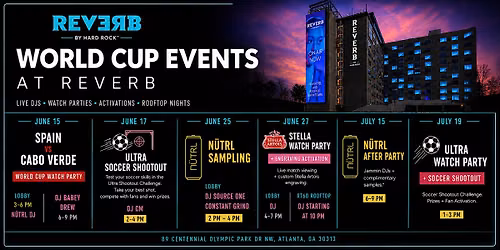 World Cup Biggest Soccer Showdown at REVERB Hotel