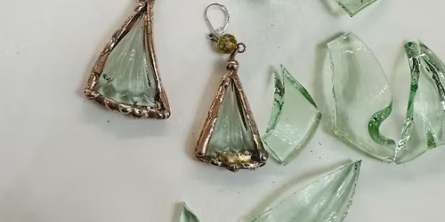 Broken pottery & glass jewellery