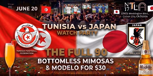 \u26bd Tunisia vs Japan Watch Party \u2014World Cup 2026|N17 The Lane, Culver City