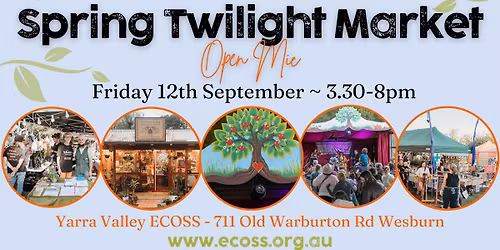 ECOSS Spring Twilight Market & Open Mic