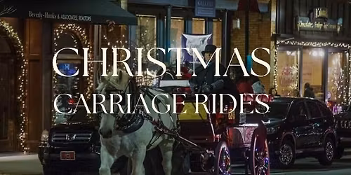 Christmas Carriage Rides in Downtown Spartanburg